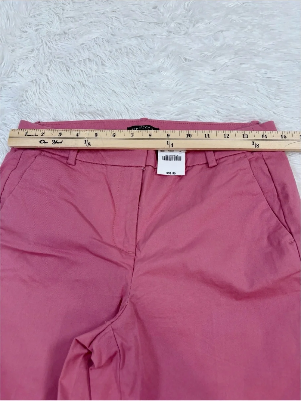 J. Crew‎ Mercantile NWT size 6 Effortless Slim Crop Chino Pants Stretch in pink